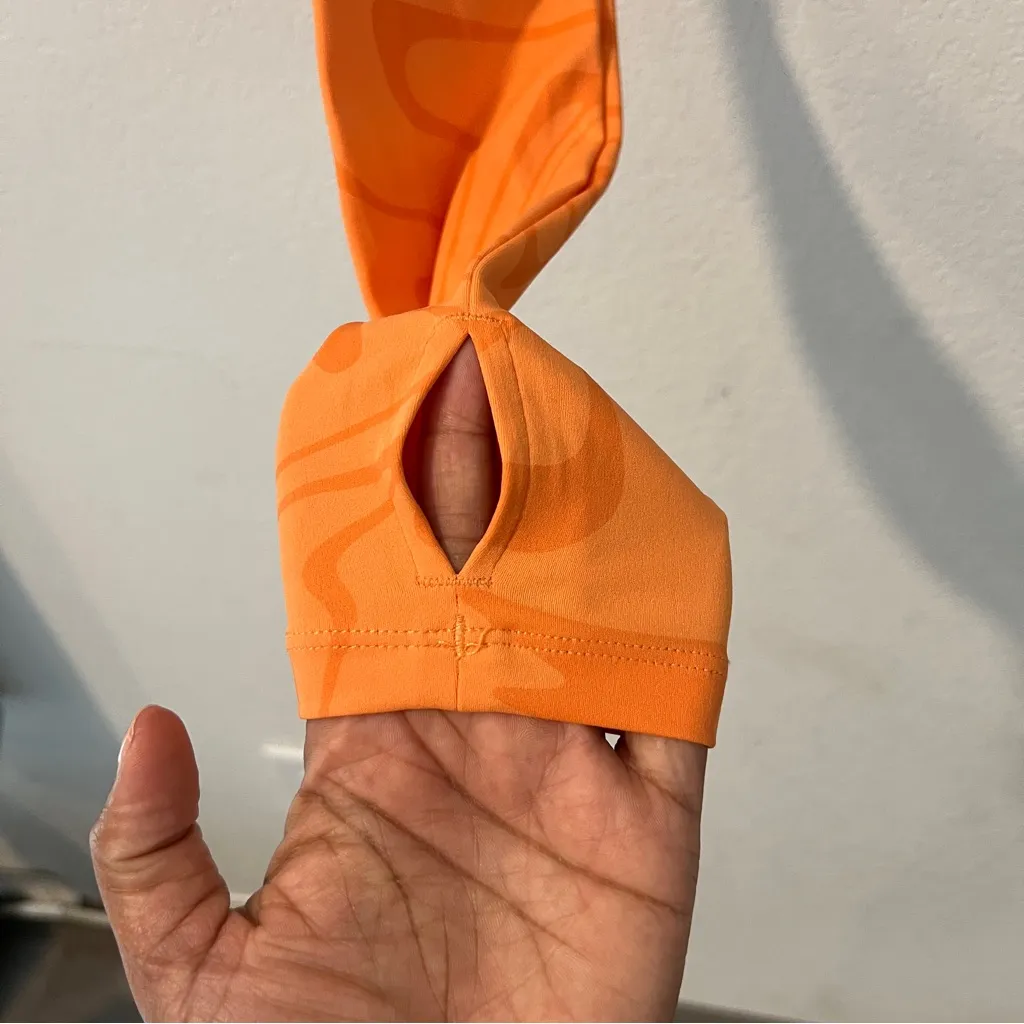 Paragon RecStretch DesB Infinite Long Sleeve Bra Orange Creamsicle‎ Crop Top M - Image 7