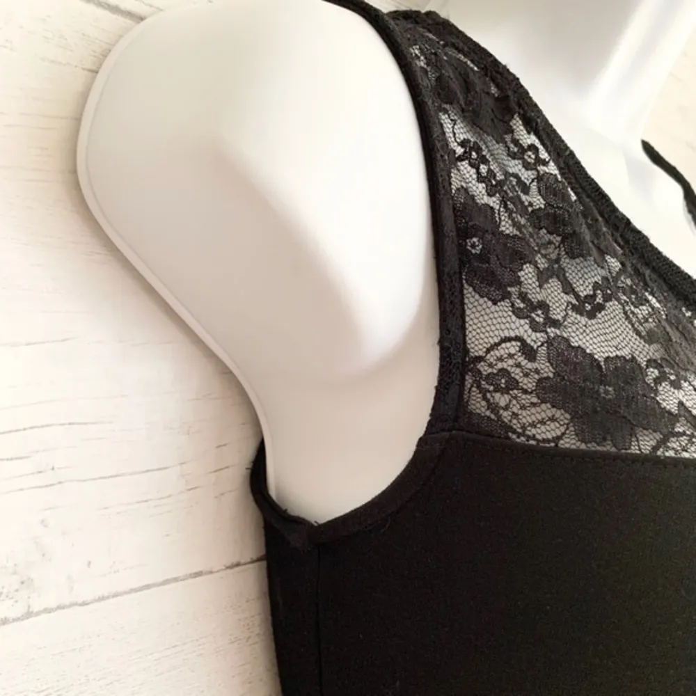 💕3 for $20 Soprano Floral Lace Peplum Little Black Dress - Image 2