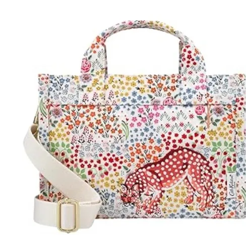 Cath Kidston cotton Artist Kingdom Ditsy Mini Sidekick shoulder bag EUC Pink - Image 1