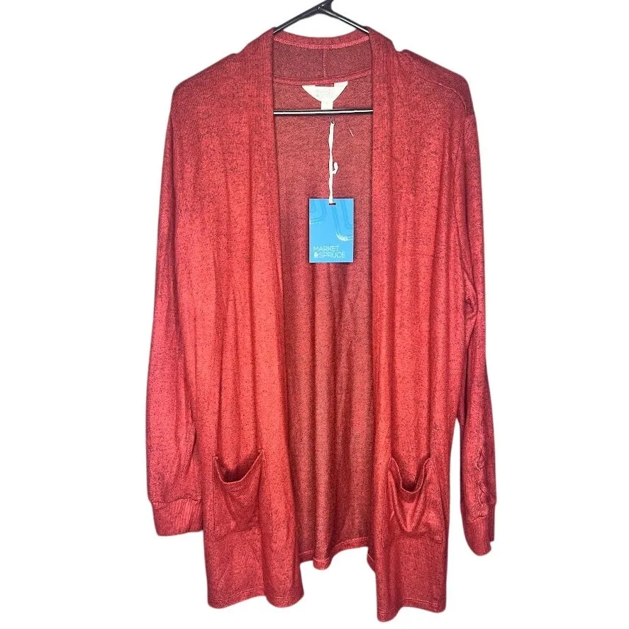 Market & Spruce LARGE Camila Brushed Knit Sleeve Detail Cardigan - Stitch Fix - Image 7