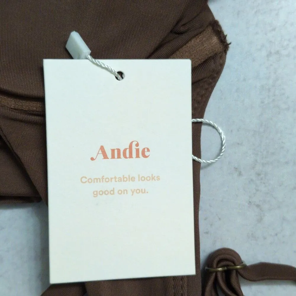 Andie Swim The Sicily Top Espresso (Brown) Bikini Size M New - Image 7