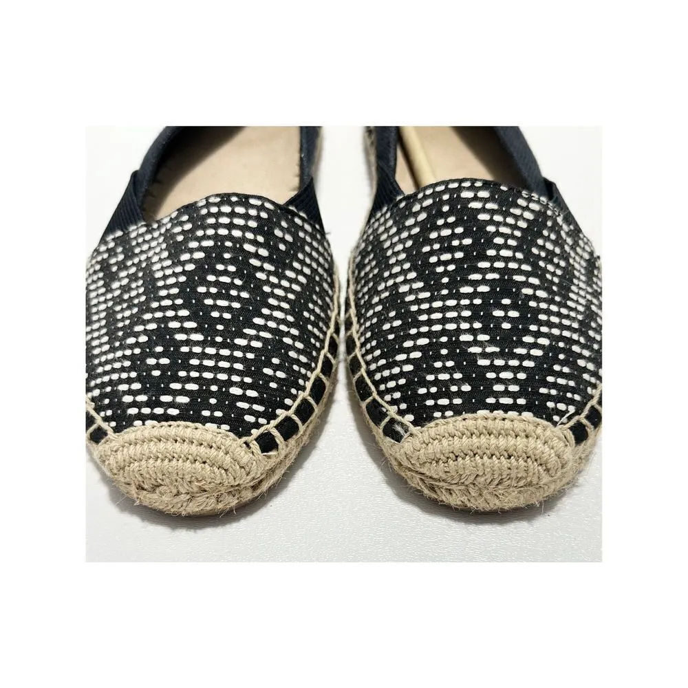 Sperry Katama Cape Tribal Print Espadrille Slip On Flats Black White Women’s 8‎ - Image 2