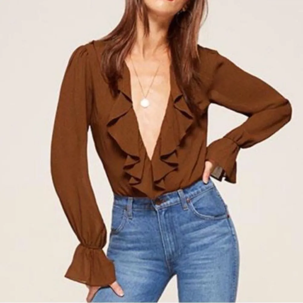 ✨ Reformation Brown Penny Bodysuit✨ - Image 4