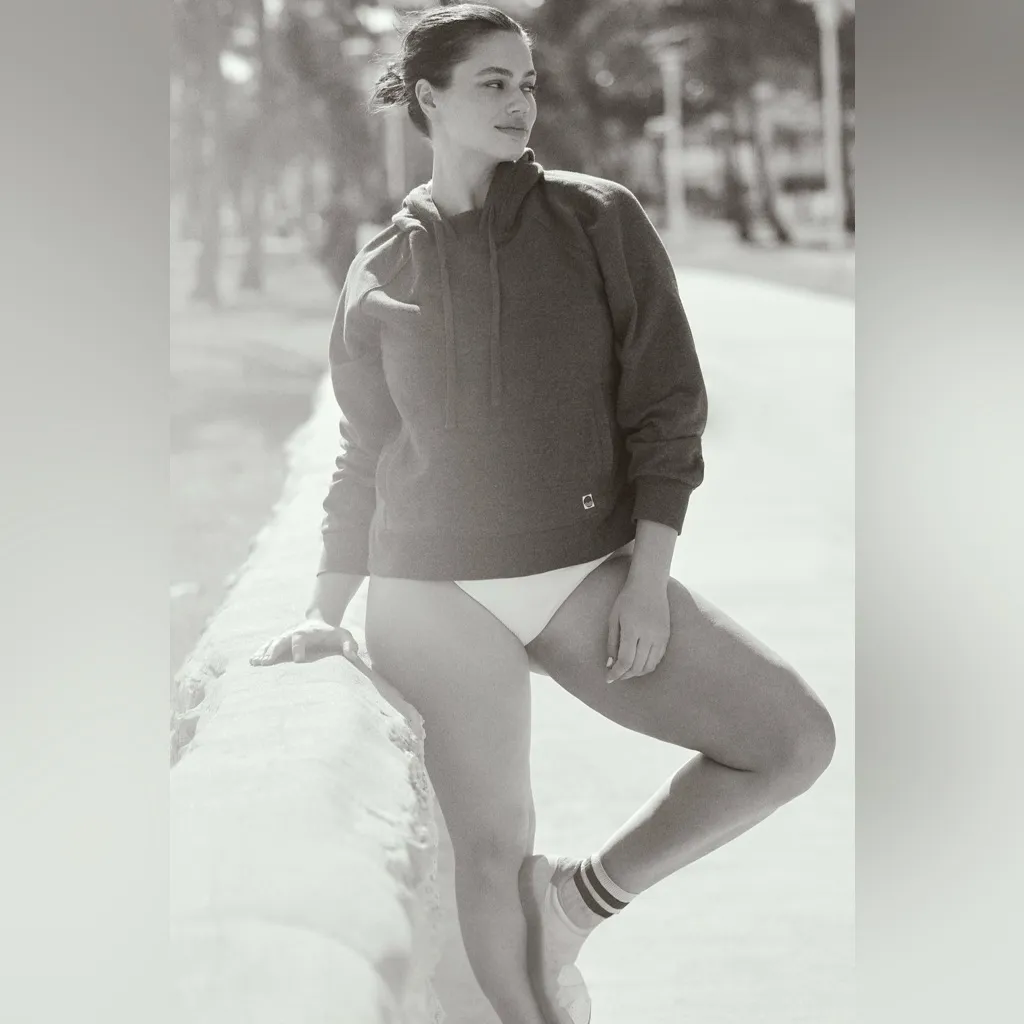 NWT Daily Practice by Anthropologie Slim Heathered Pullover Dk Grey L - Image 5