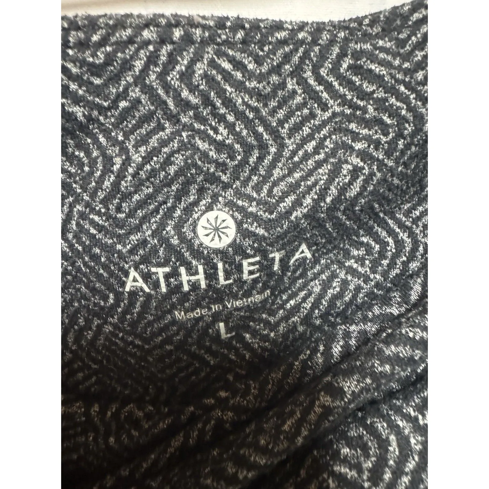 Athleta Leggings Women’s Large Chaturanga Heather Gray Black - Image 2