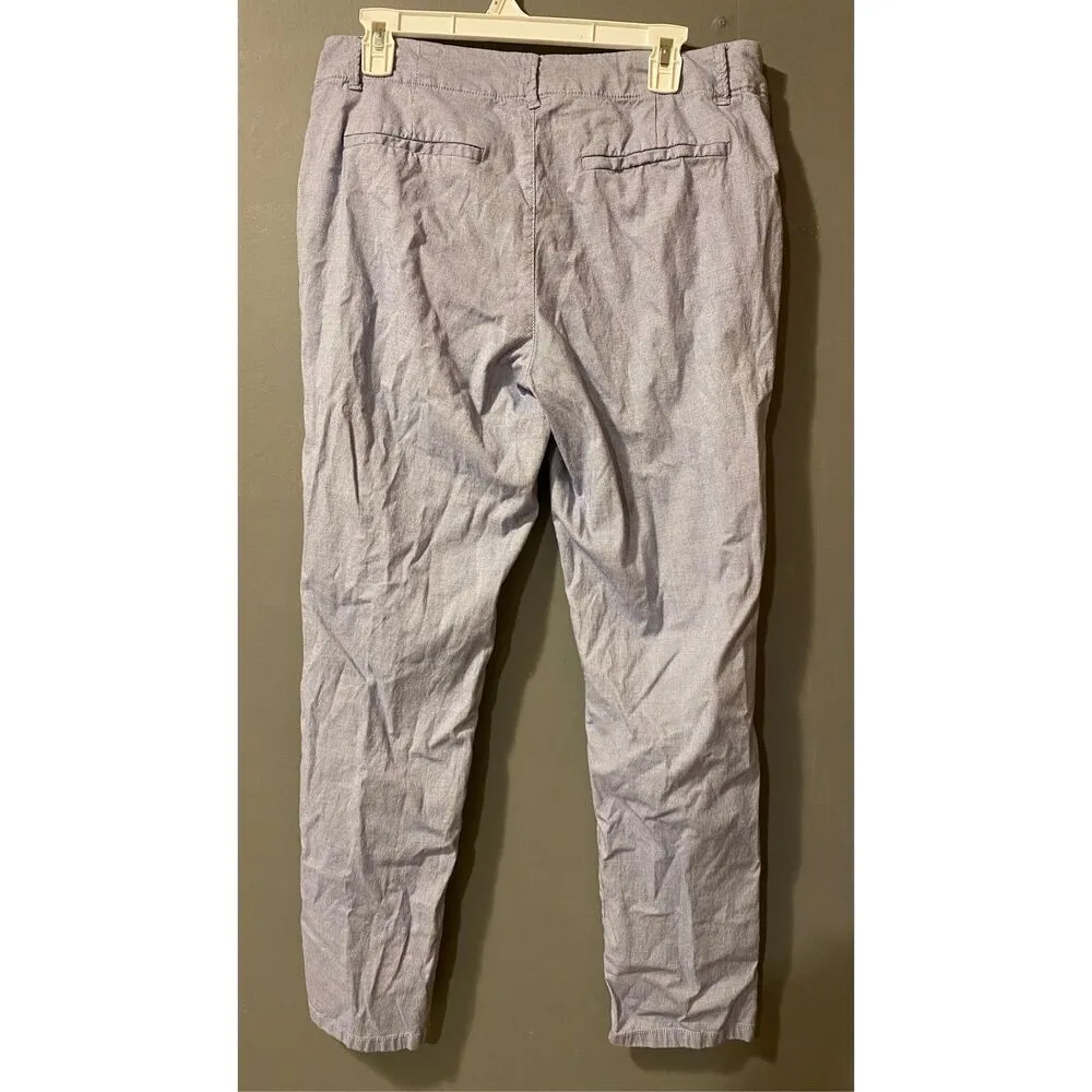 H&M Label Of Graded Goods Light Blue Straight Leg Casual/Dress Pants 10 - Image 2