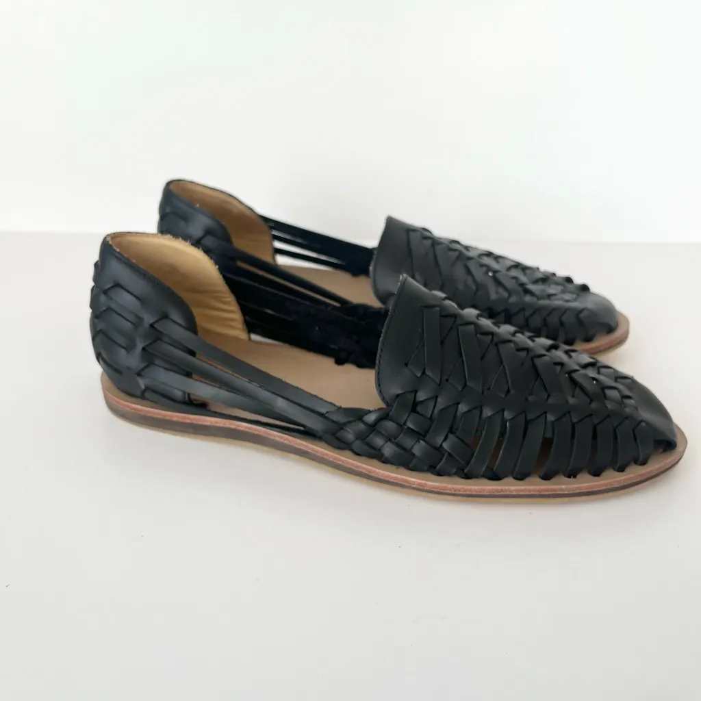 Nisolo huaraches leather sandals black 10 - Image 4