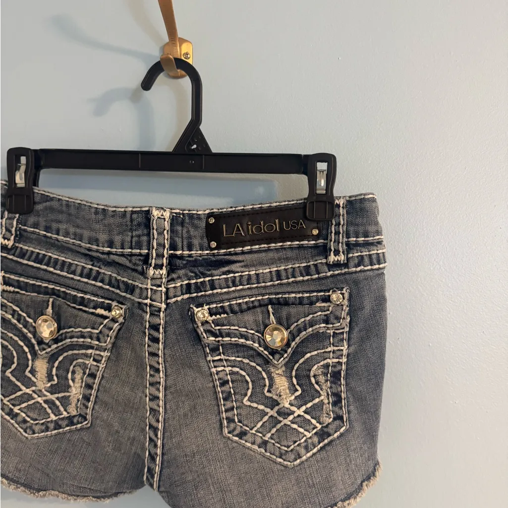 La idol micro mini denim shorts size US M Size M - Image 3