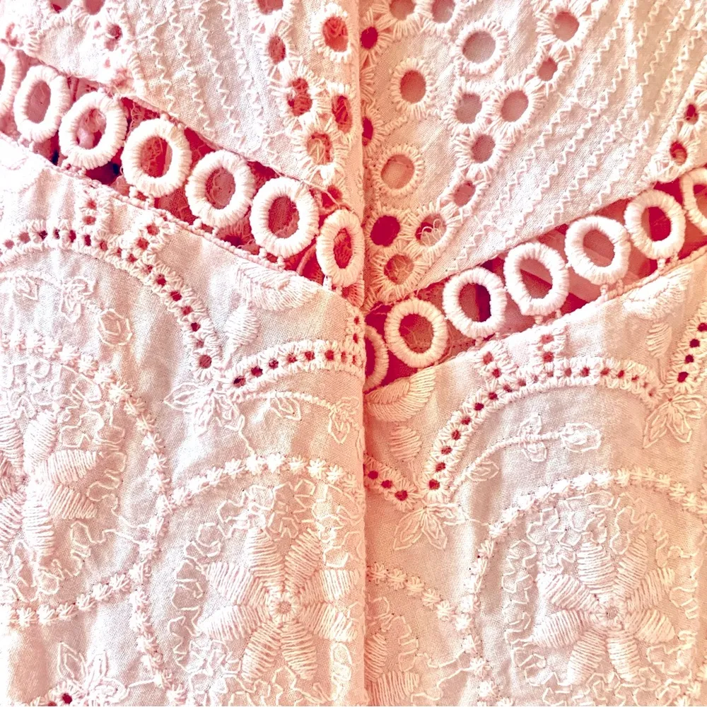 Antonio Melani  Light Pink Crochet Lace Dress. - Image 9