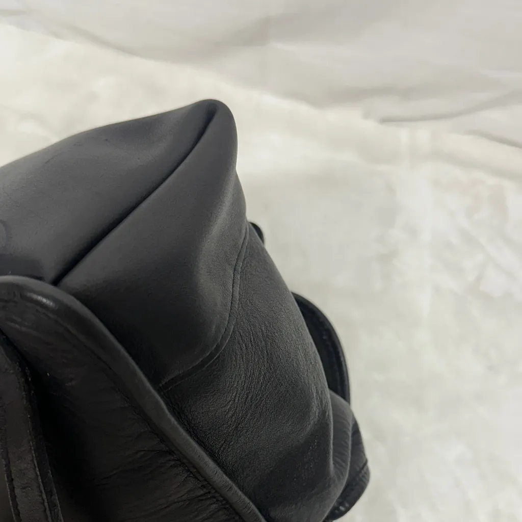 Coach Mini Leather Backpack Glove Tan Turn Lock Vintage Brass hardware - Image 15