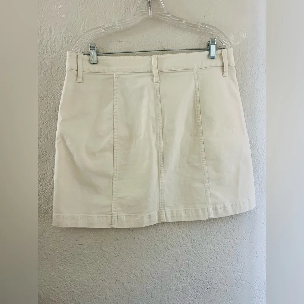 J.Crew mercantile skirt size 10 NNT women’s mini skirt ivory cream color - Image 4