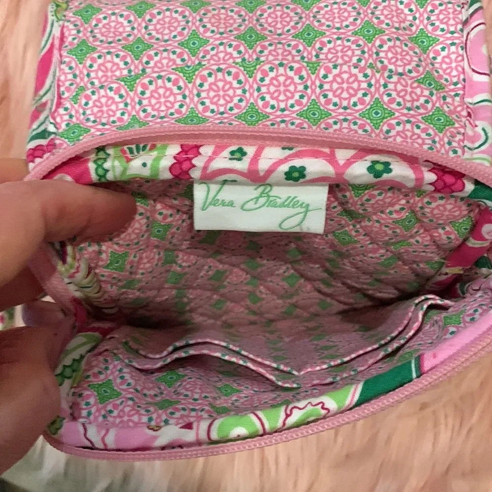 Vera Bradley Quilted Crossbody bag in Paisley Pinwheel Pink - Image 5