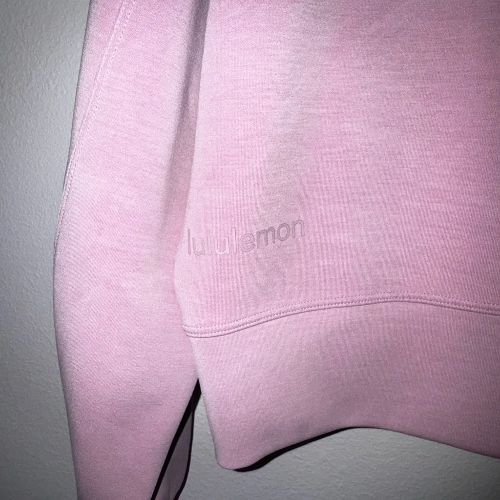 Lululemon Softstreme Perfectly Oversized Cropped Crew 8 Pink Peony - Image 6