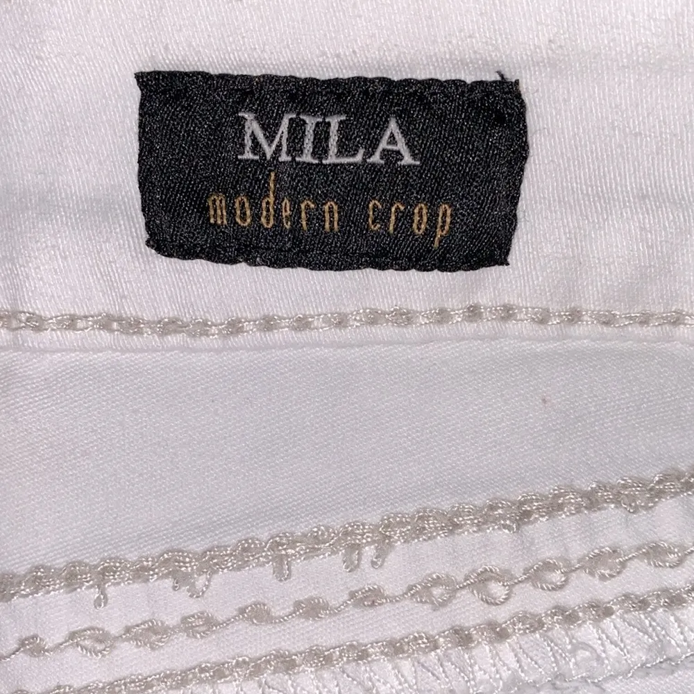 Supplies white denim Mila modern crop size 12 - Image 5