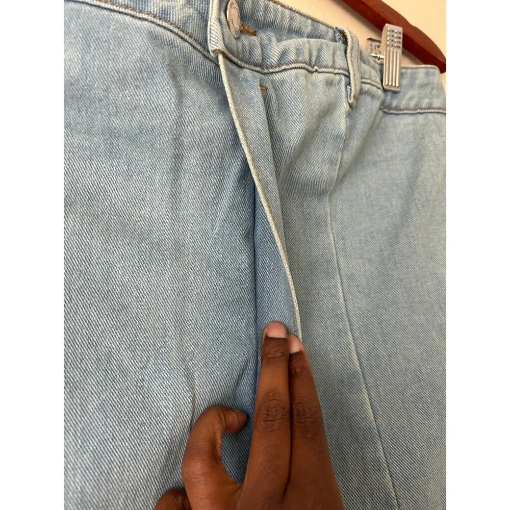 PrettyLittleThing Denim Strapless Mini Dress US Size 8 - Image 8