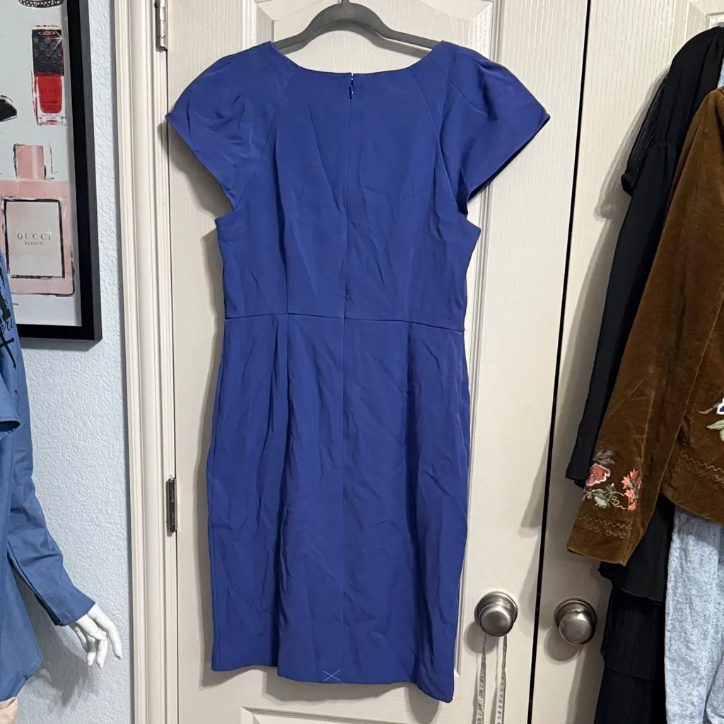NWT Ann Taylor Classic Blue Office Dress Business Professional Minimalist - Image 3