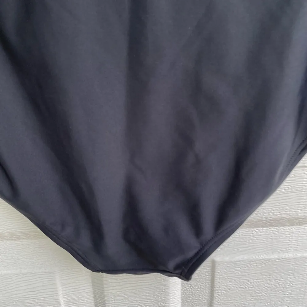 Swimsuits for All Womens Swim Bikini Bottom Cut Out Sexy Black Blue Plus 18 Size 18W - Image 7