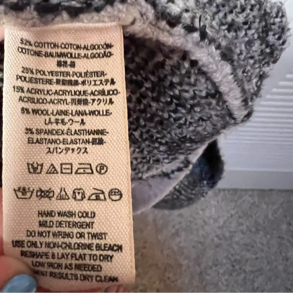 Free People Girl’s Best Friend Quilt Pattern Duster Cardigan S - Image 9