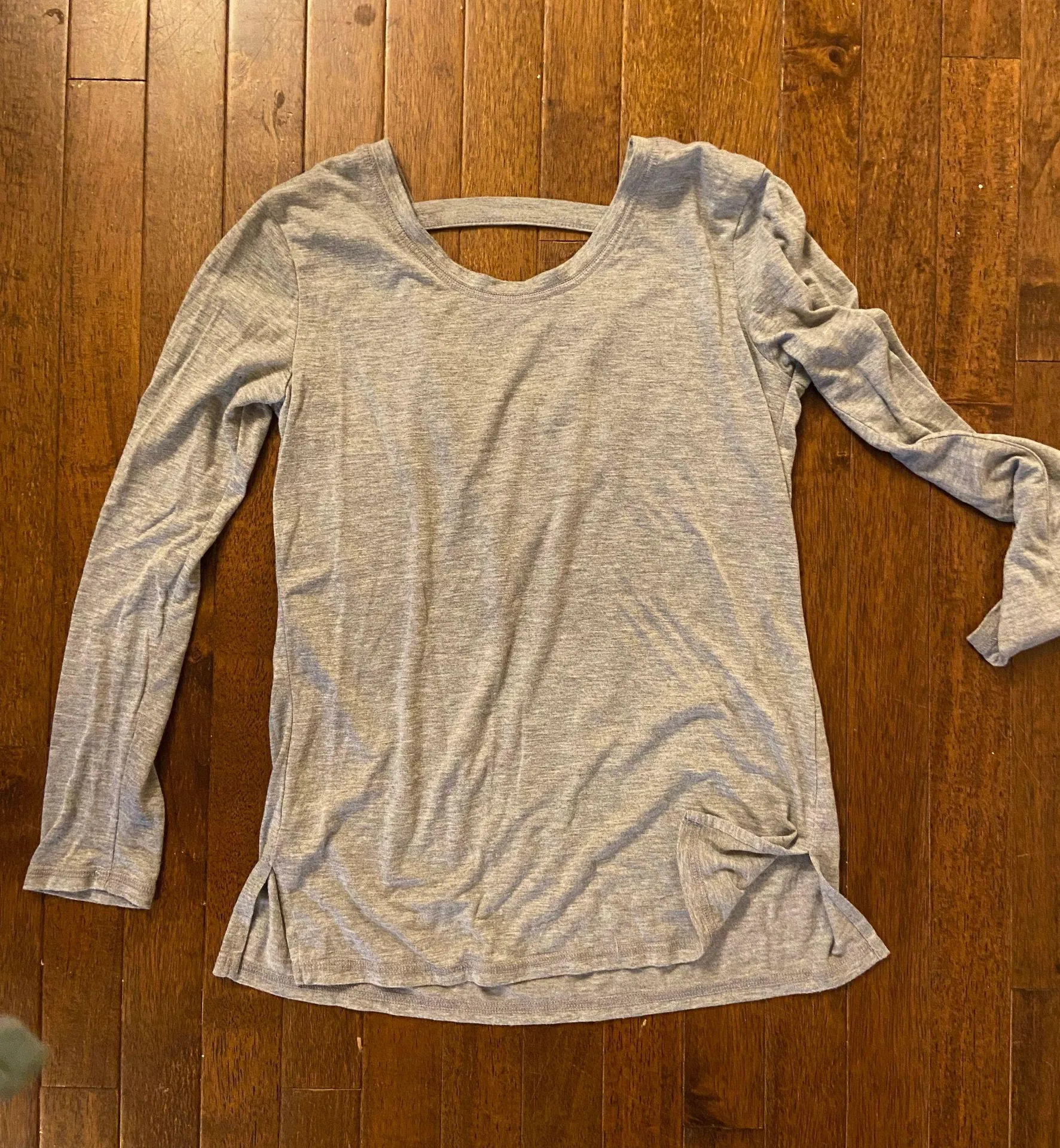 Grey Open Cut Out Back Top - Image 4