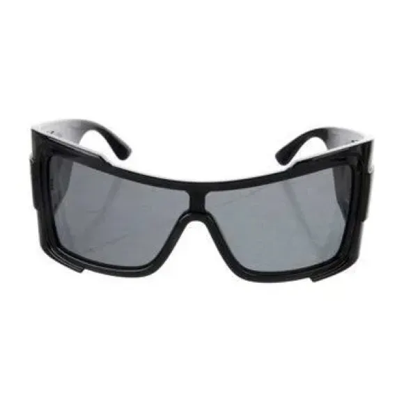 Versace  Black Shield Sunglasses - Image 5