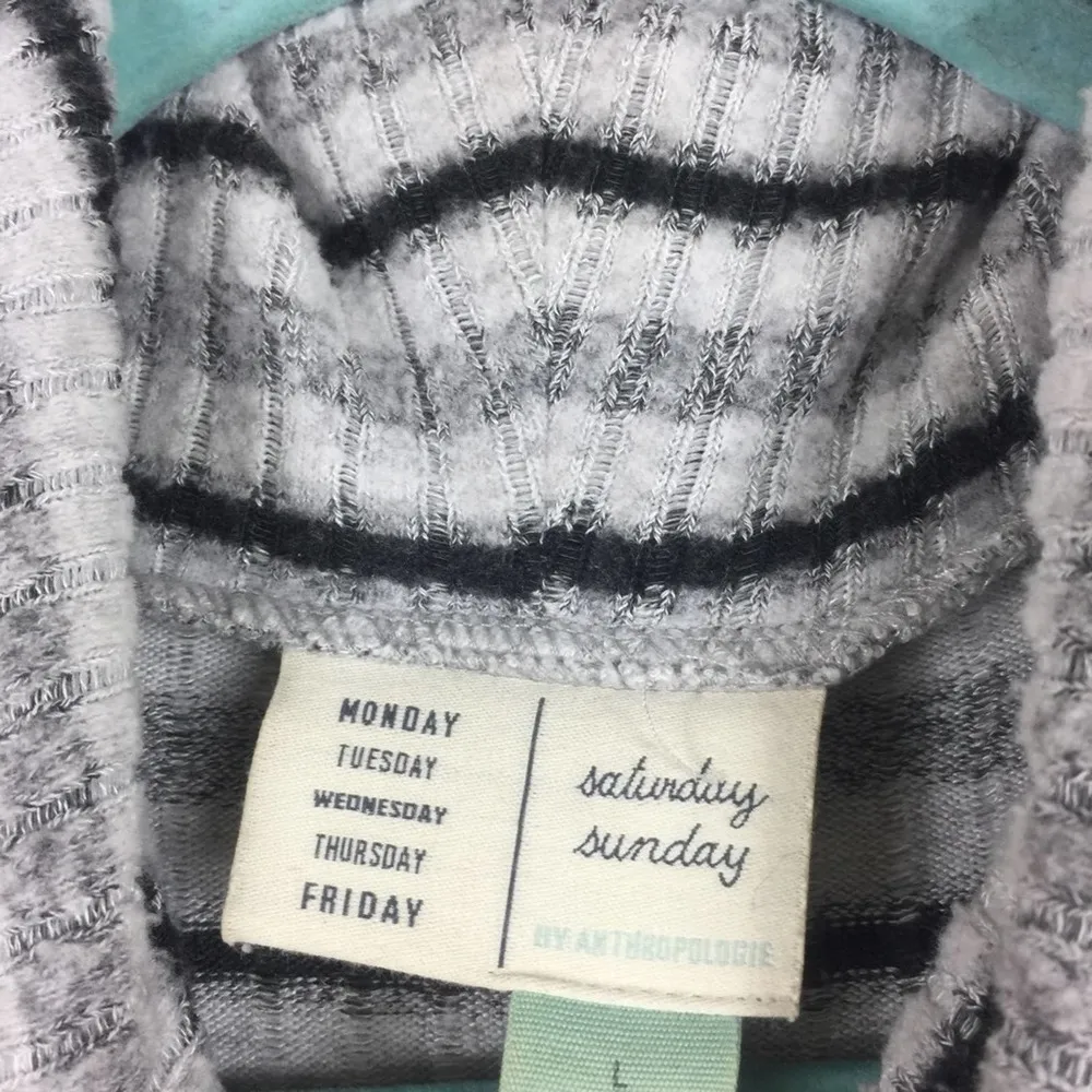 Anthropologie Saturday Sunday Pippa Hacci Oversized Turtleneck Sweater Large - Image 4