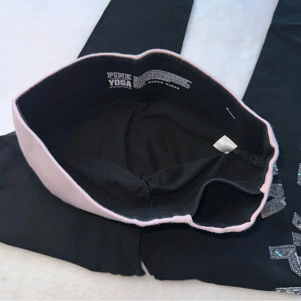 Y2K PINK Sequins Bling Leggings! - Image 2