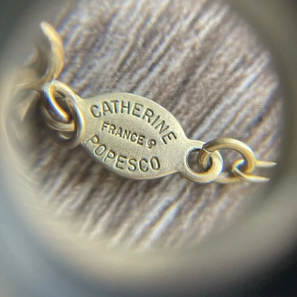 Catherine Popesco Blue Stone Seahorse Animal Pendant Necklace France Gold Tone - Image 12