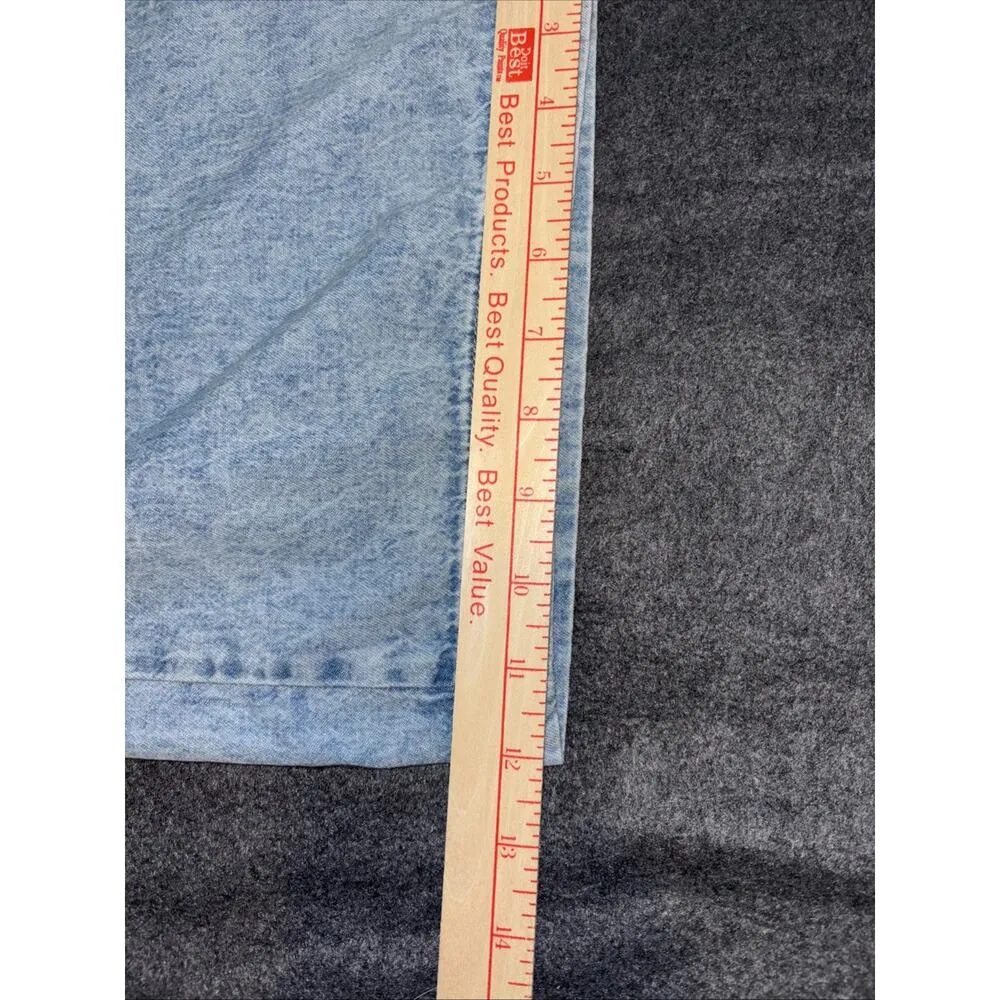 Mango Women’s Large Light Denim Wideleg Overalls - Image 6