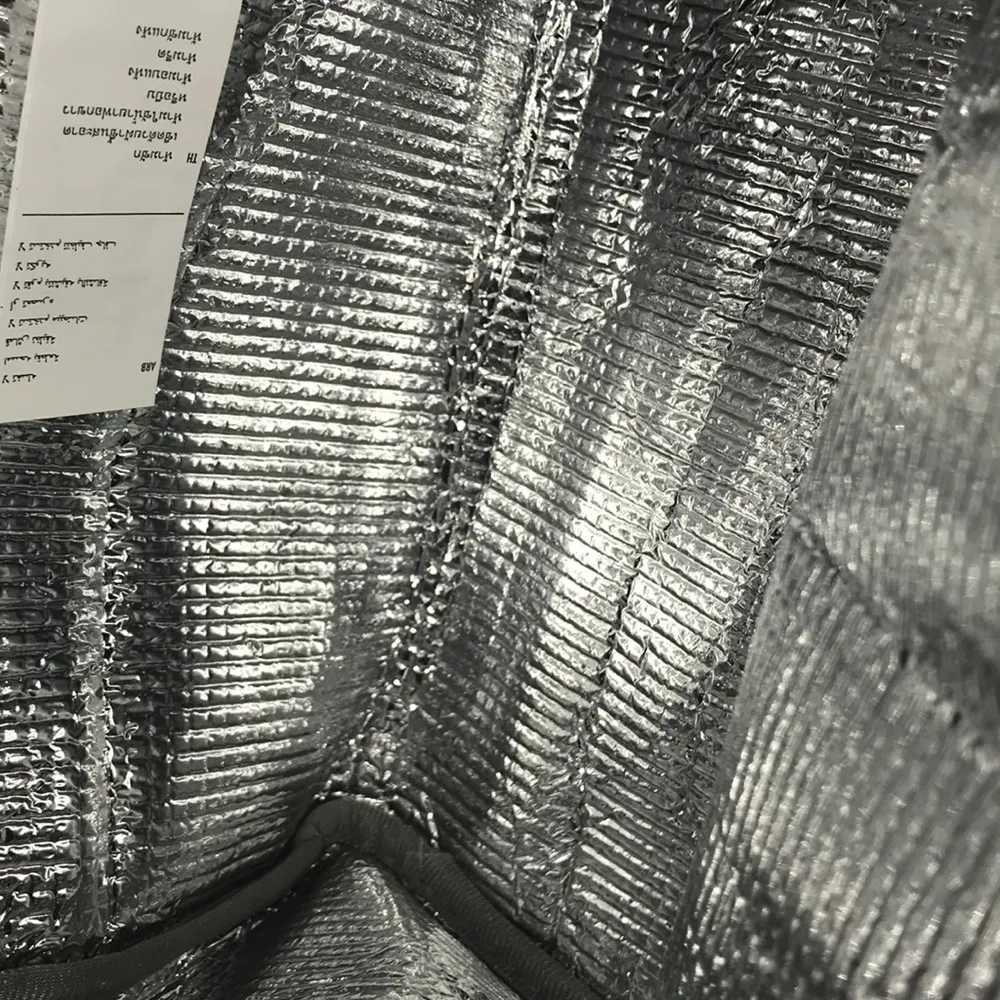 New square makeup bag or lunch box in stripe - Image 8