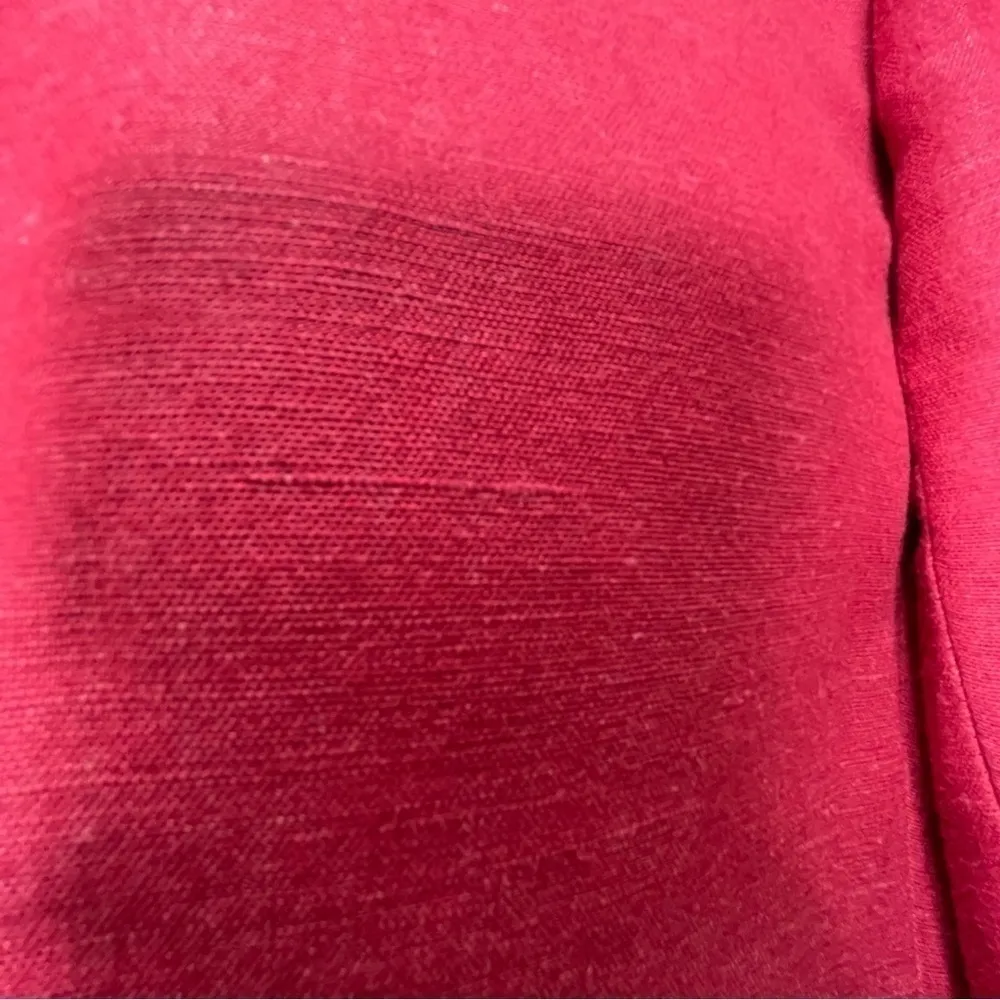 Vintage Y2K Giorgio Sant'Angelo Collectable Gold Red Linen blazer Red Size 6 - Image 14