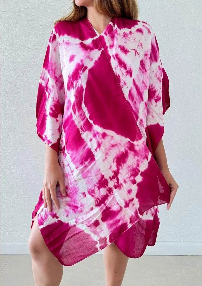 Bijoux Terner Pink Tie dye beach cover-up - Image 3