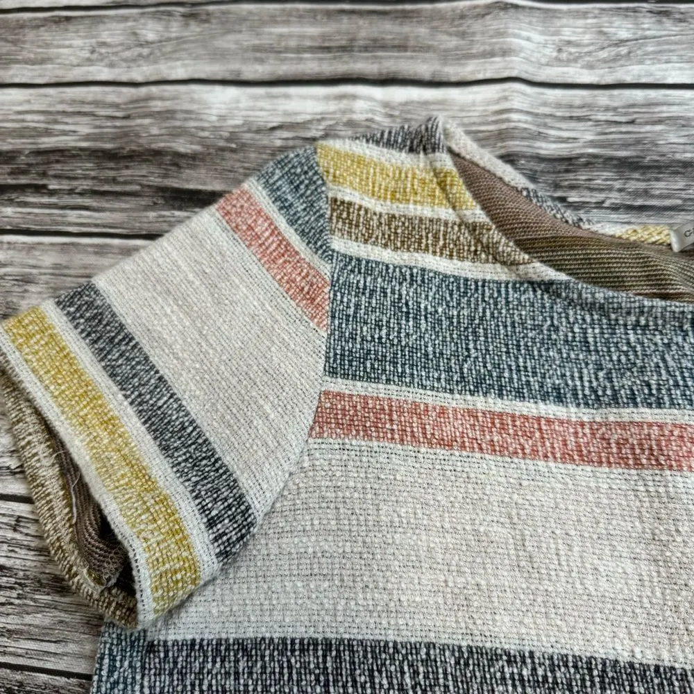 Green Envelope Los Angeles Women's Thick Textured Causal T Tee Shirt L LG Large Blue - Image 6