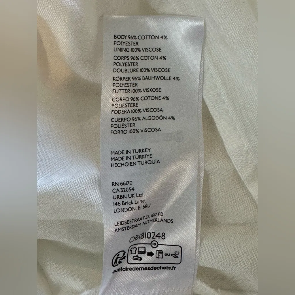 Anthropologie The Somerset Collection Eyelet Edition White Maxi Dress size XL - Image 13