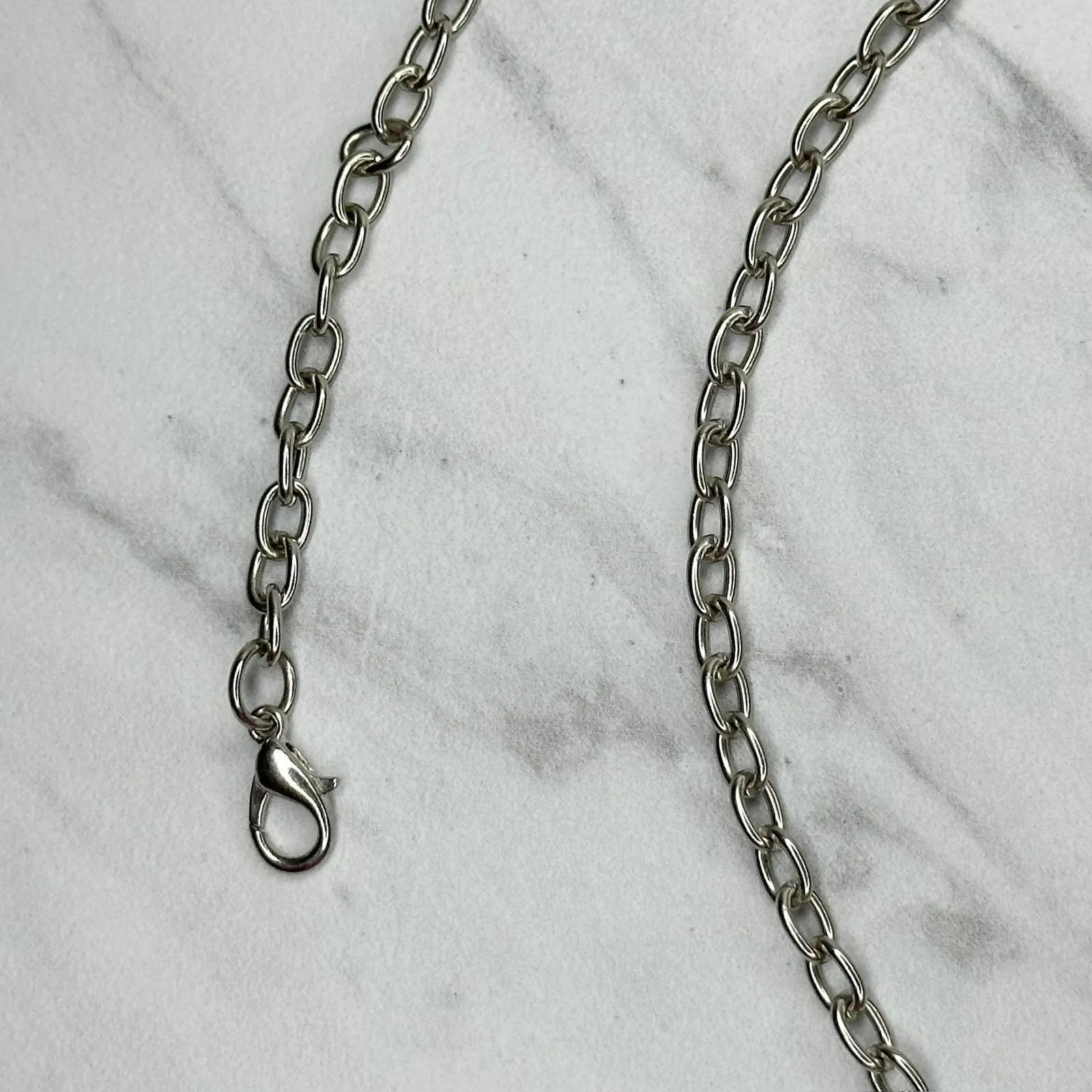 Skinny Dainty Silver Tone Chain Link Purse Bag Replacement Strap ✨ - Image 2