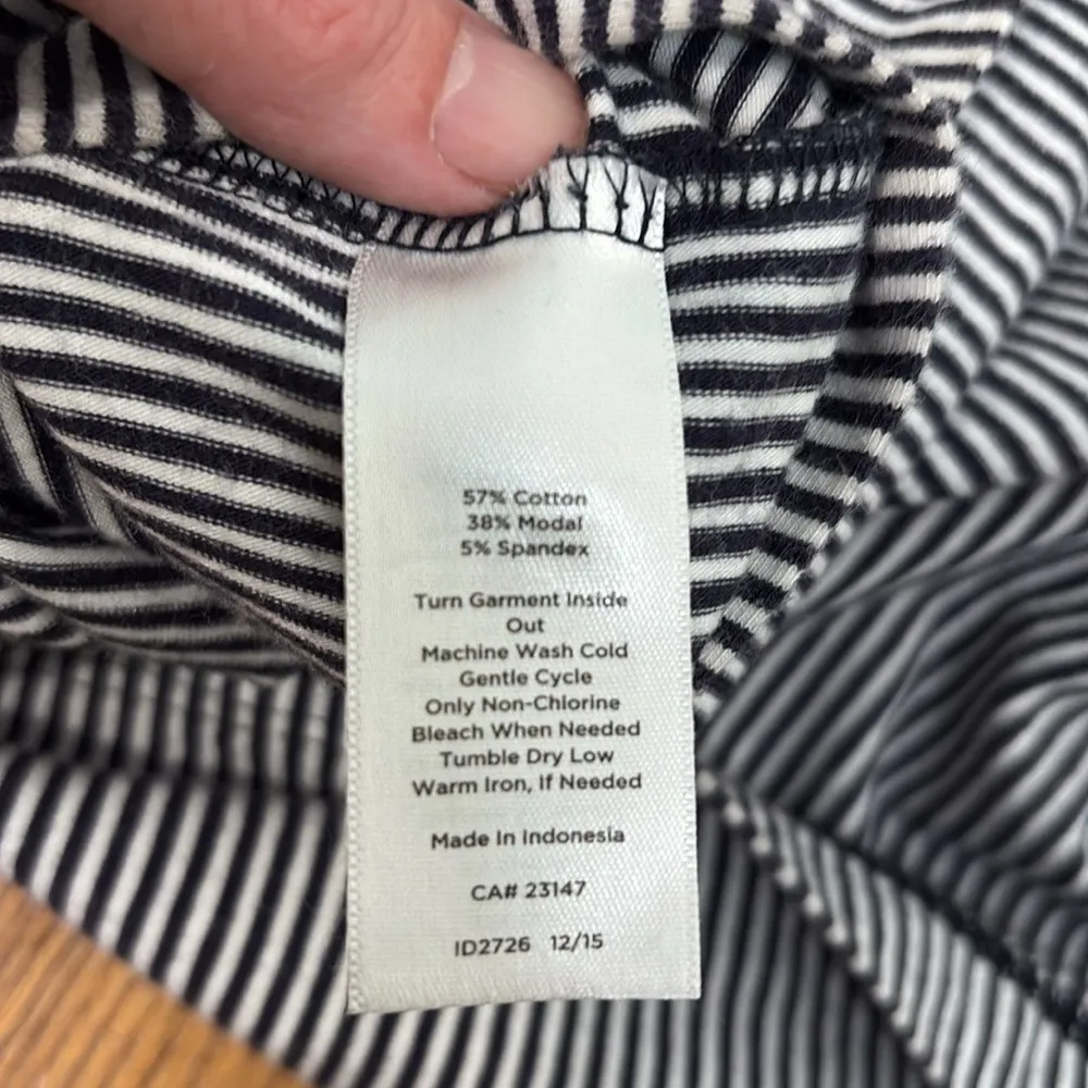 Talbots‎ Patchwork Tank Maxi dress Blue Stripes Nautical size M - Image 6