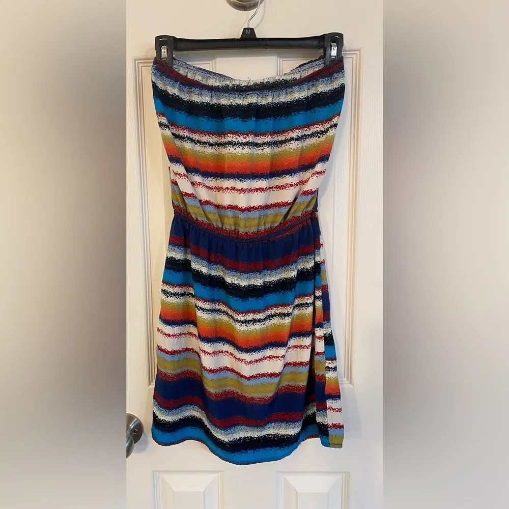 Wish | Striped Strapless Dress, Size S - Image 3