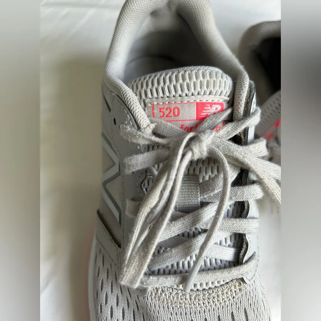 New Balance Womens Shoes 520 V5 Size 8 Sneaker Athletic gray and orange - Image 3