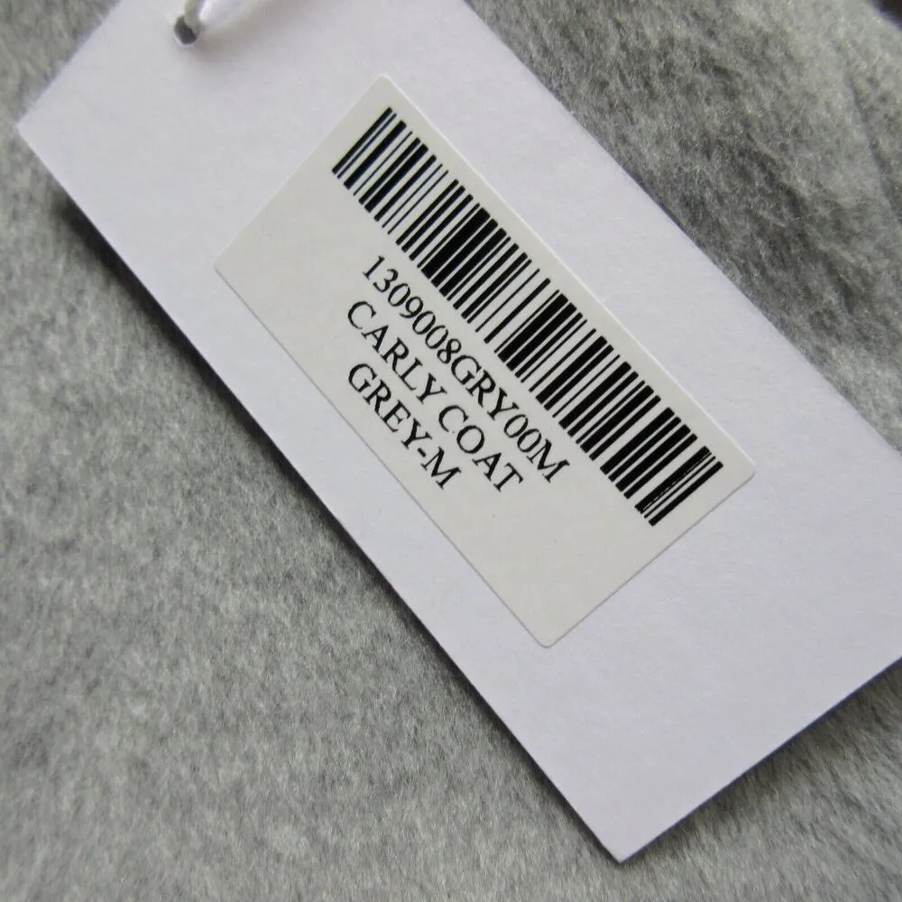 NWT Reformation Carly in Gray Brushed Midi Belted Tie Wrap Coat M $268 - Image 3