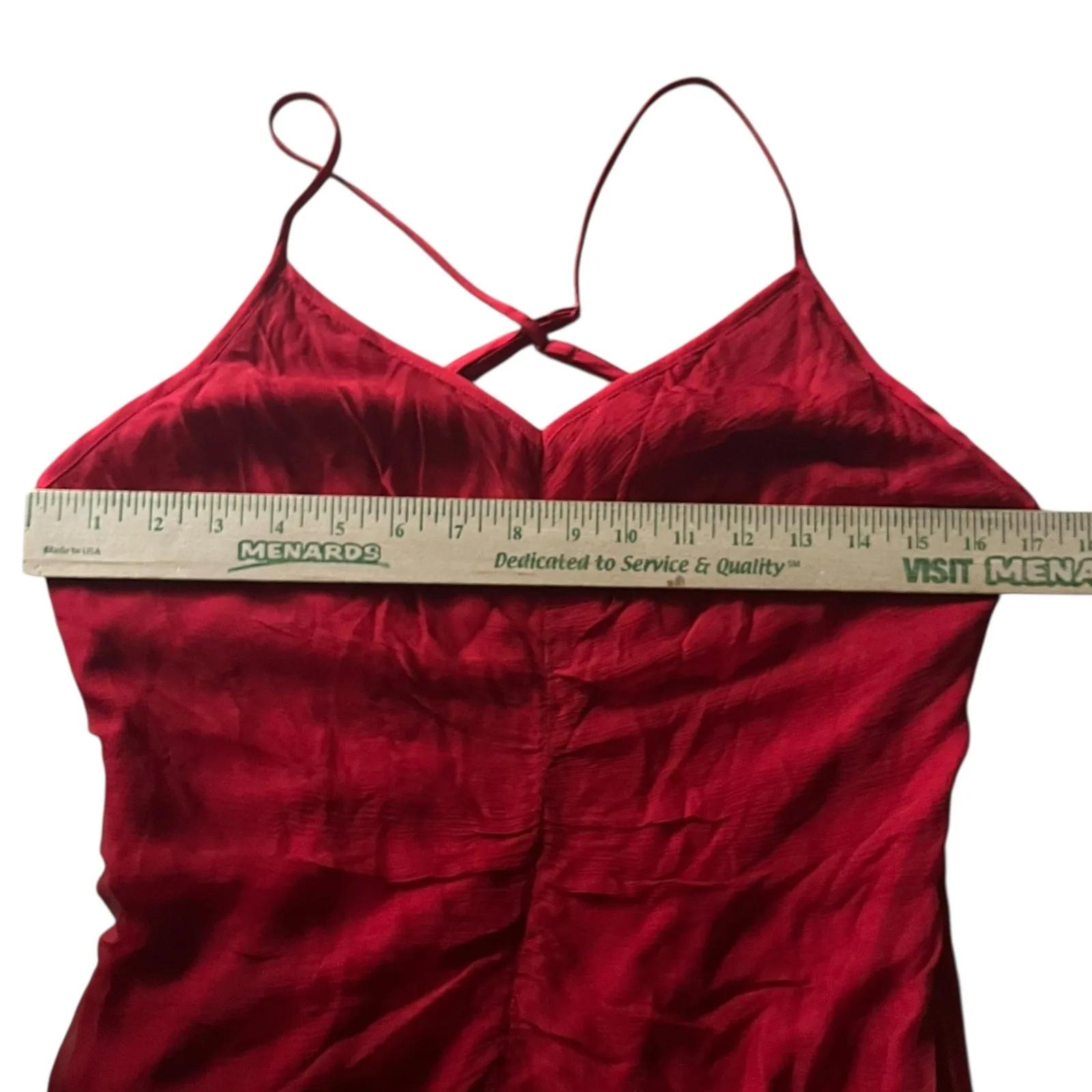 Vineet Bahl Anthropologie Red Fringe‎ Dress Sleeveless Party Cocktail Medium - Image 10