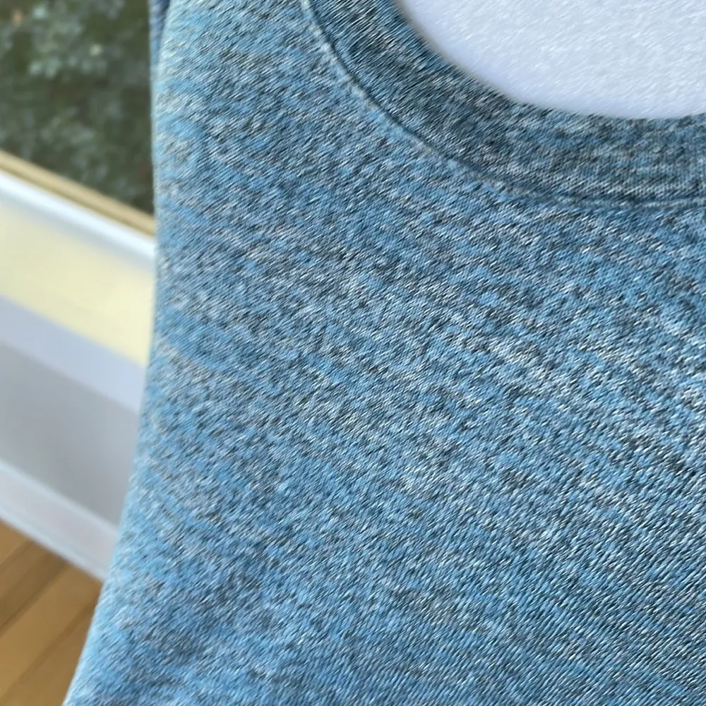 GAP Heather Blue Scoop Neck Long Sleeve Knit Top Size XS - Image 3