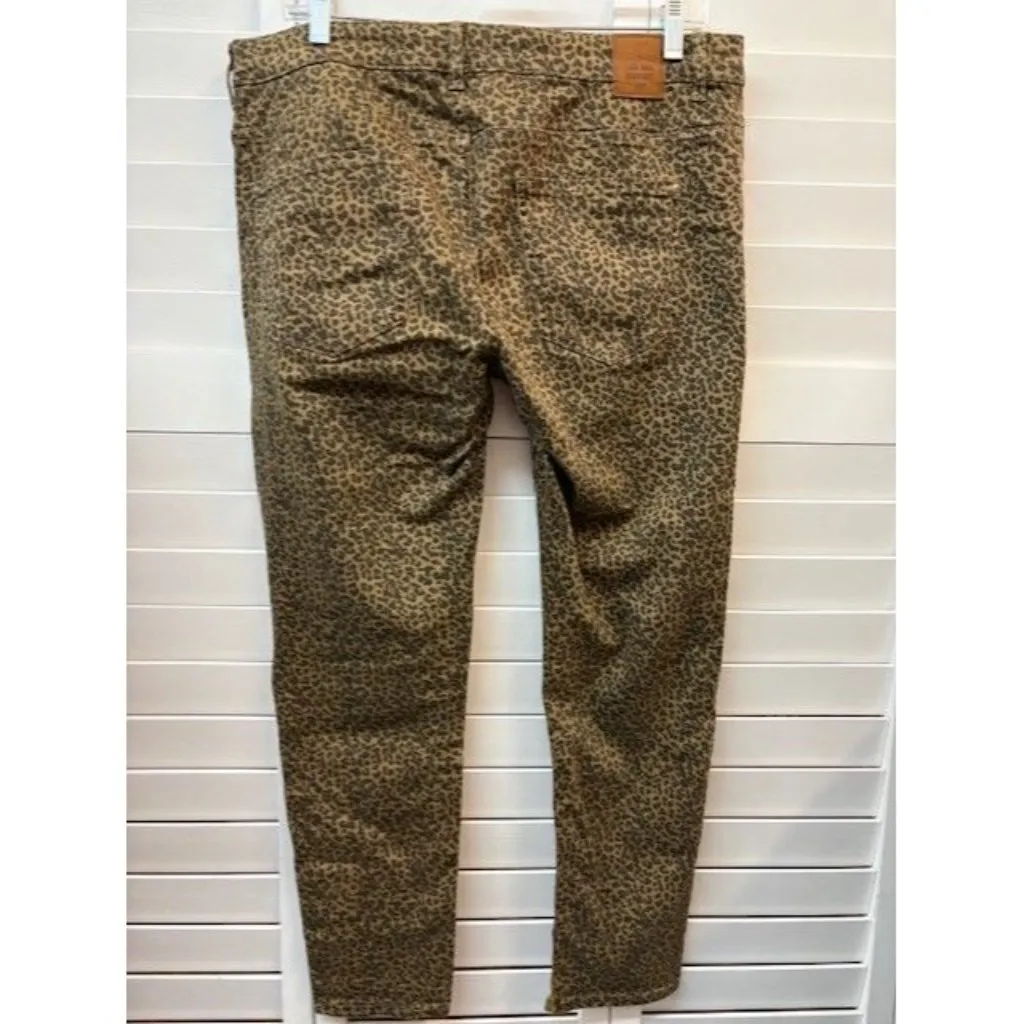 Zara Z1975 Leopard Print Skinny Jeans Women Stretch Denim - Image 2