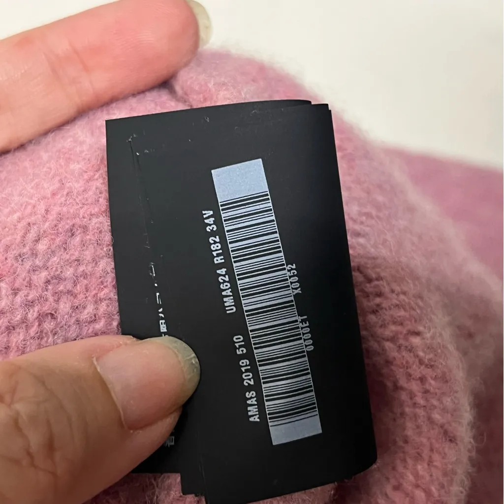 Prada Wool Crewneck Sweater Women’s XL Pink Virgin Knit Italy Pullover Classic - Image 10