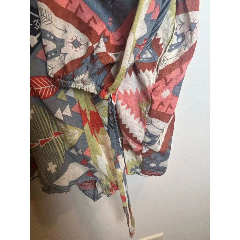 Bucketlist Western Boutique Romper Women Size Large L Long Sleeve - Image 5