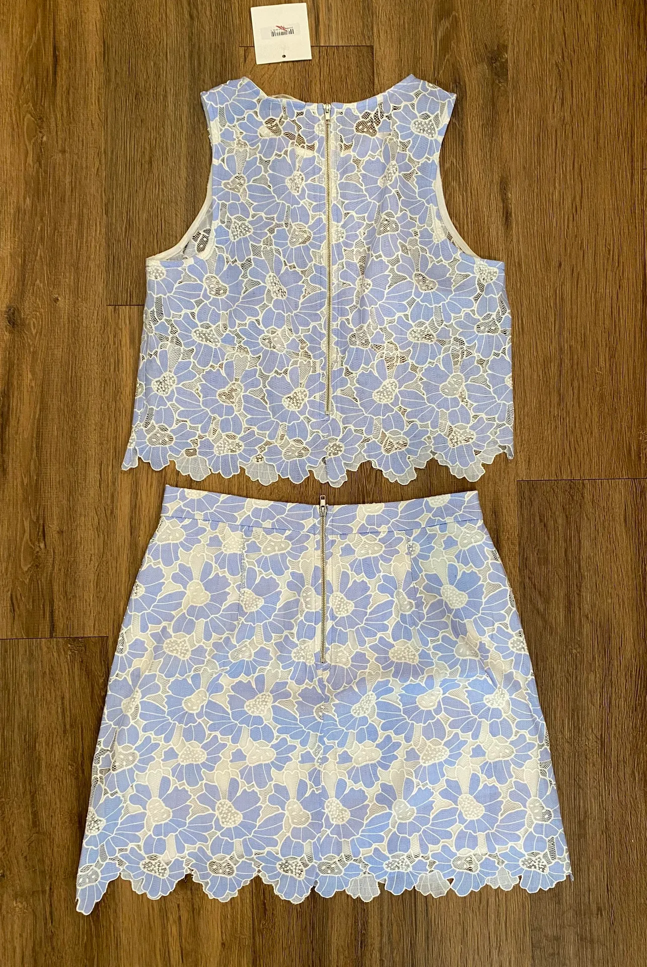 Soprano Light Blue Lace Floral Set  - Image 3