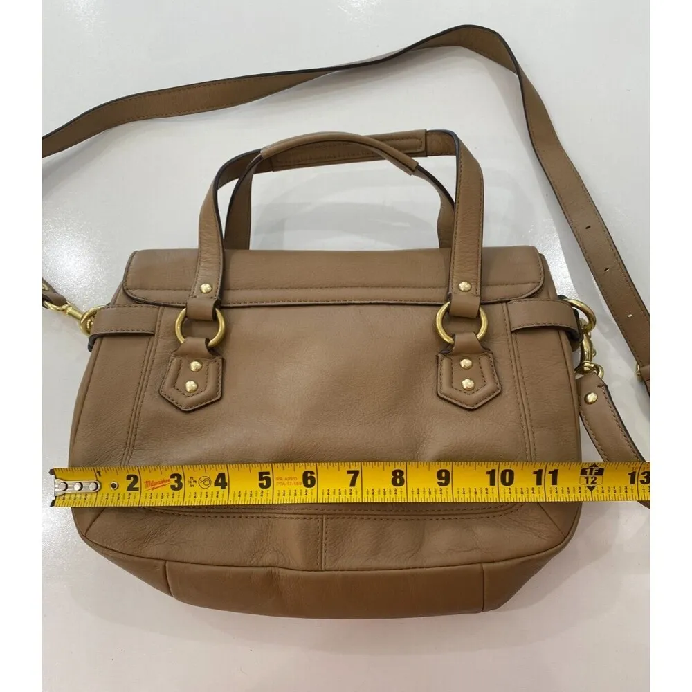 Coach Leather Campbell Eva Satchel Crossbody Bag Vintage L1394-F27231 Camel Tan - Image 13