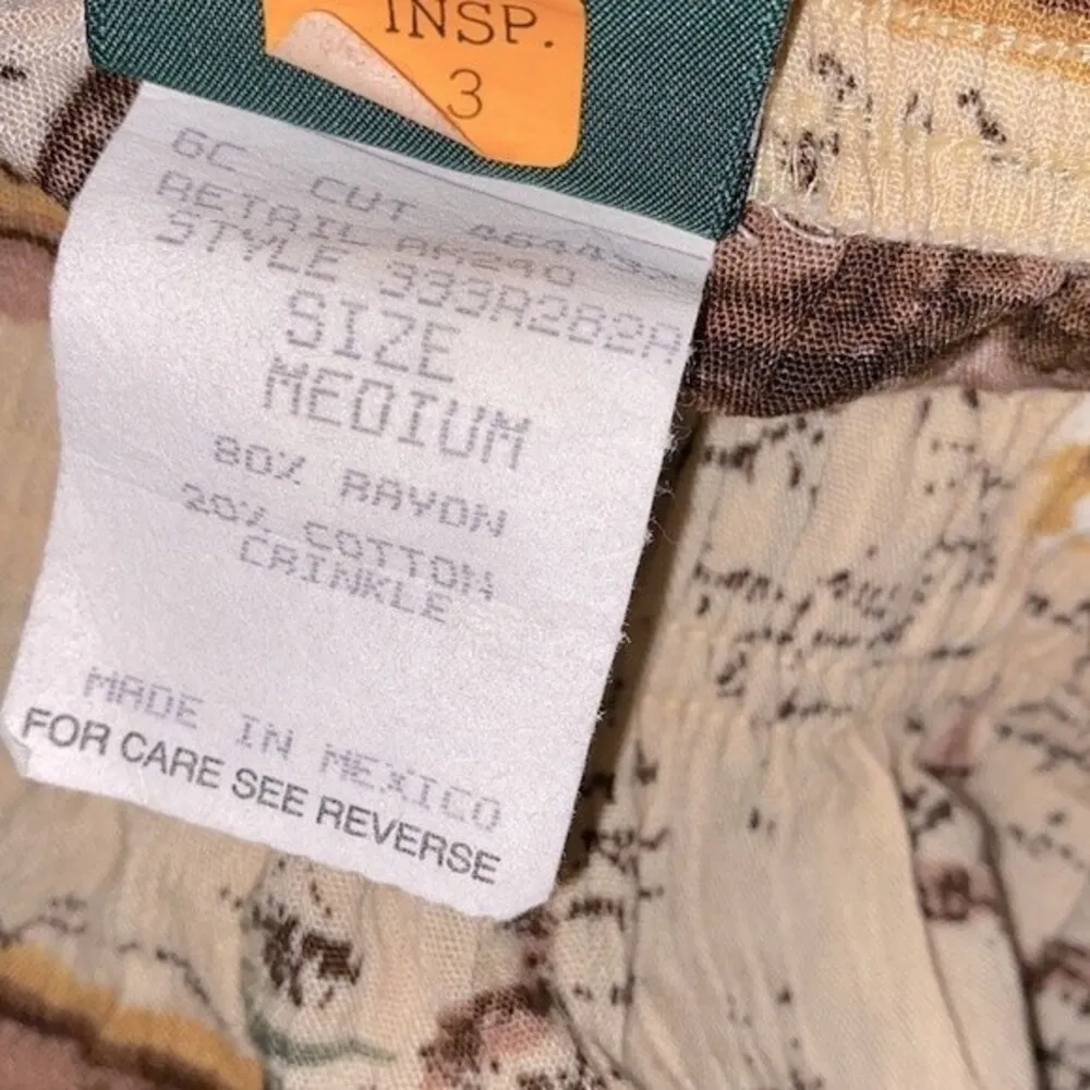 Vintage fun travel print koolait shorts deadstock new with tags Brown Size M - Image 5