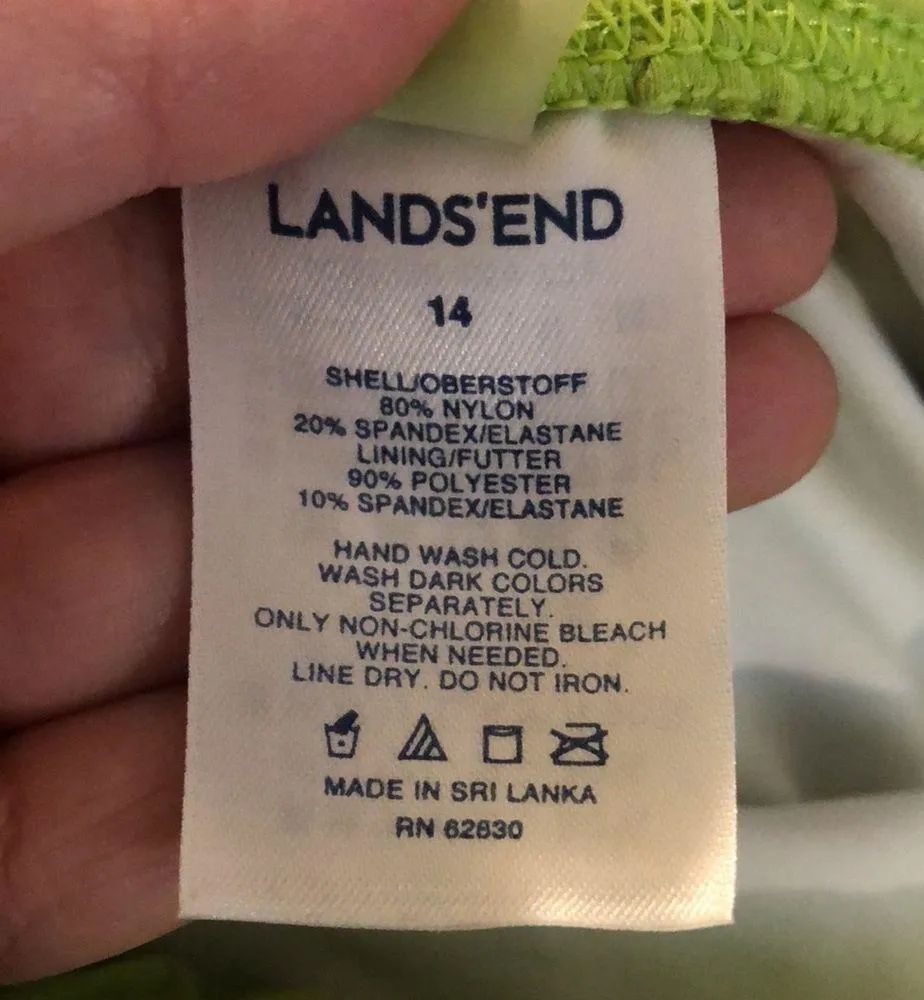 Lands End Tankini, size 14 - Image 13
