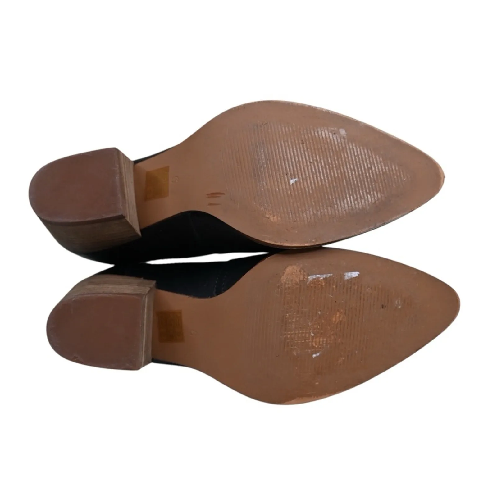 Madewell  Womens 6 The Western Ankle Boot in Black Leather - Image 10