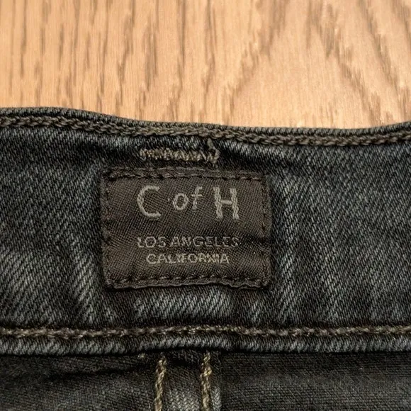 Citizens Of Humanity Elsa Jeans 32 Mid Rise Slim Fit Crop Dark Denim Designer - Image 2