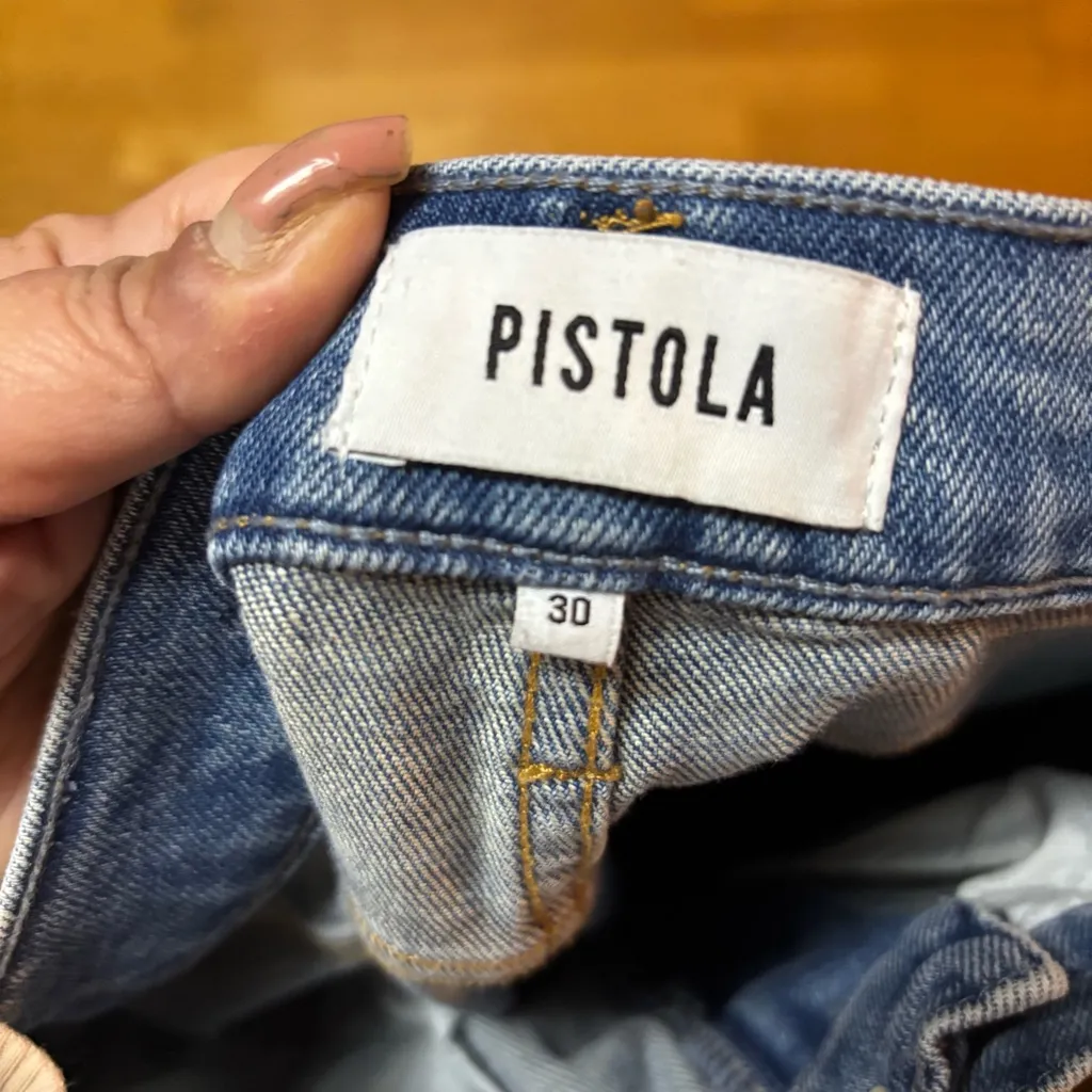 Pistola Dana High Rise Preppy Luxury Coastal Cowgirl Bootcut Jeans in Spruce 30 - Image 9